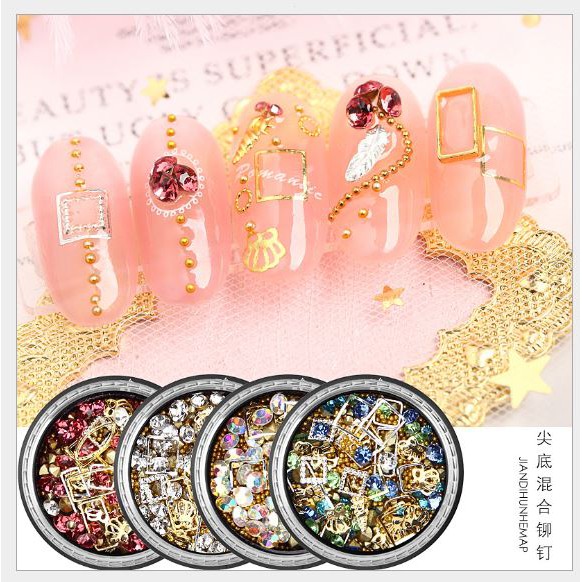 Hũ Charm - Bi - Đá Pha Lê Hỗn hợp