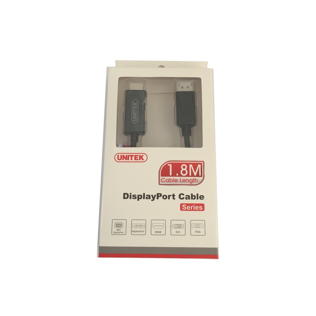 Cáp chuyển Displayport to HDMI 1.8m Unitek (Y5118CA)