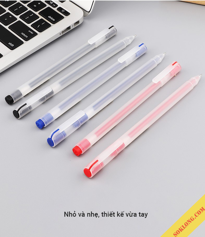 Bút mực gel nét 0.5mm Baoke, bút nước thiết kế basic đẹp mắt B20 -vpp Tue Minh
