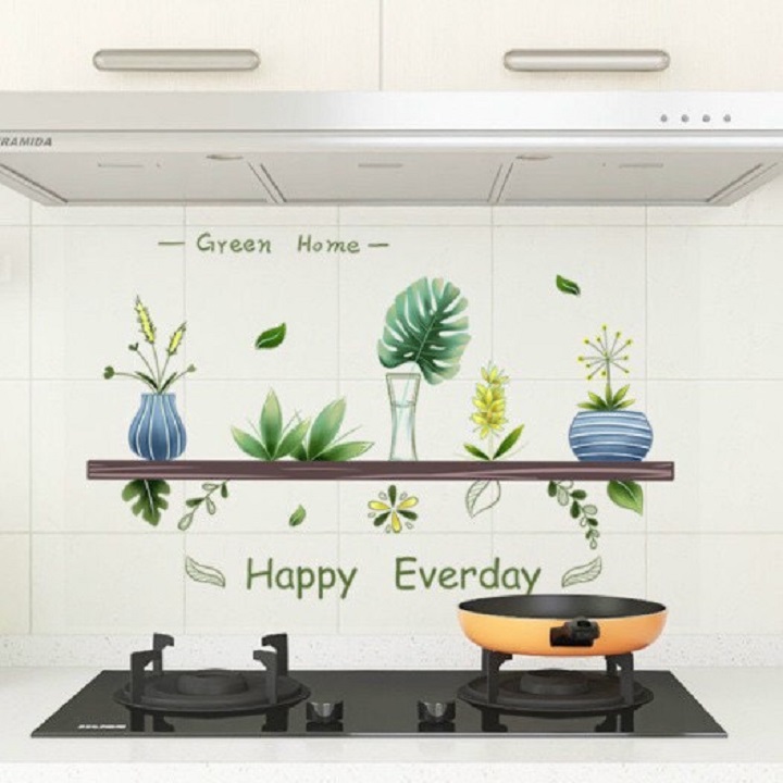 Decal dán bếp 3D Kích thướt 60x90 cm