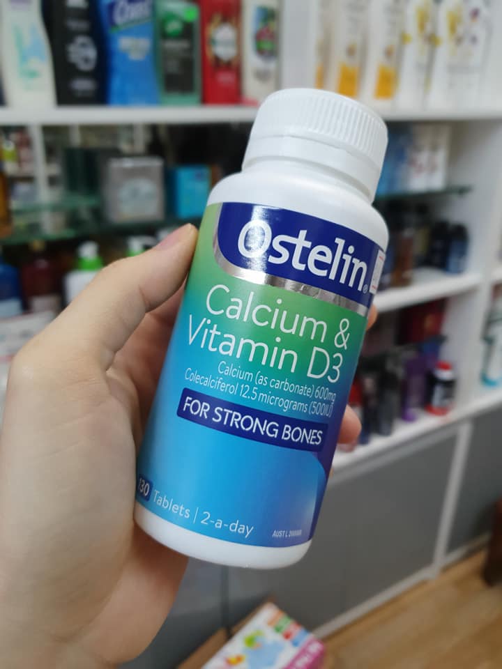 Viên Uống Bổ Sung Canxi và Vitamin D3 Ostelin Cho Bà Bầu 130 Viên