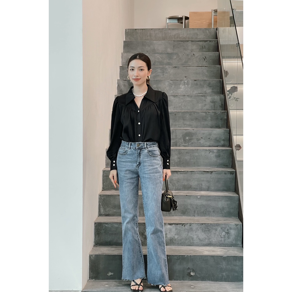 ZIEL Quần Jeans ống loe | Hemless Flared Jeans