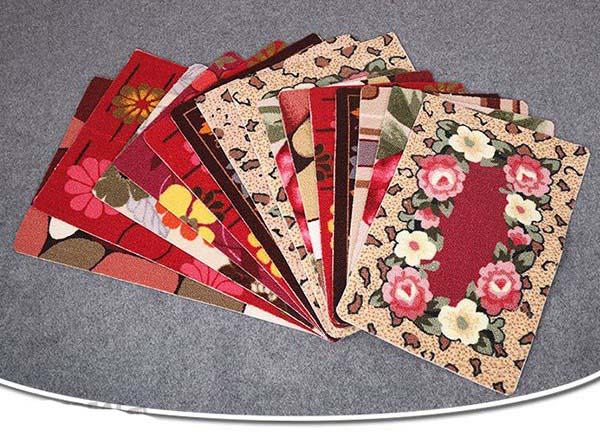 Bộ 5 thảm hoa lau chùi chân cao cấp ( giao màu ngẫu nhiên )