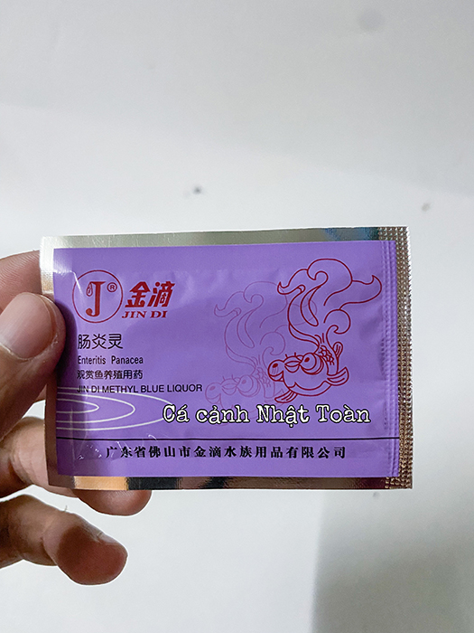 "hoàn tiền đến 10%" jindi gói tím đường ruột, sình bụng cho cá cảnh