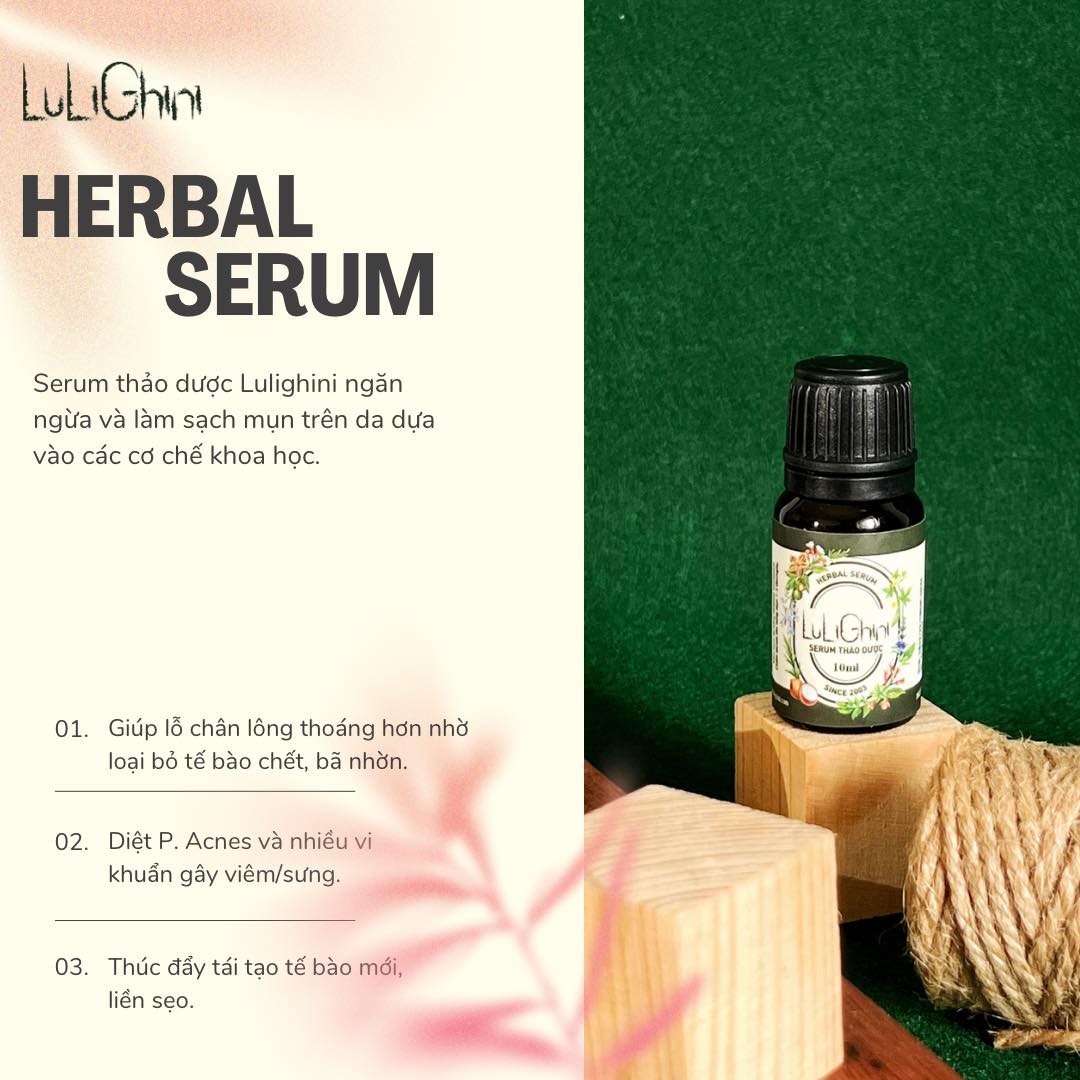 Herbal Serum Lulighini - Tinh dầu thảo dược