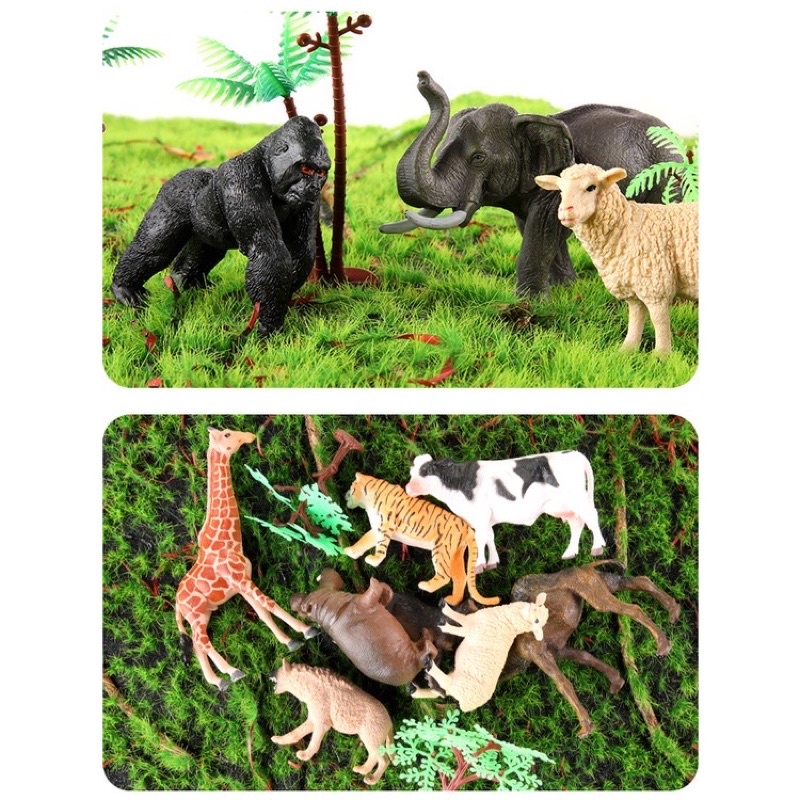 Đồ chơi mô hình con vật 58 chi tiết cho bé khám phá thế giới bộ thế giới  động vật  MixASale