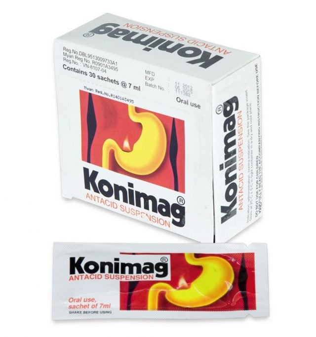 Konimag hỗ trợ dạ dày - hộp 30 gói