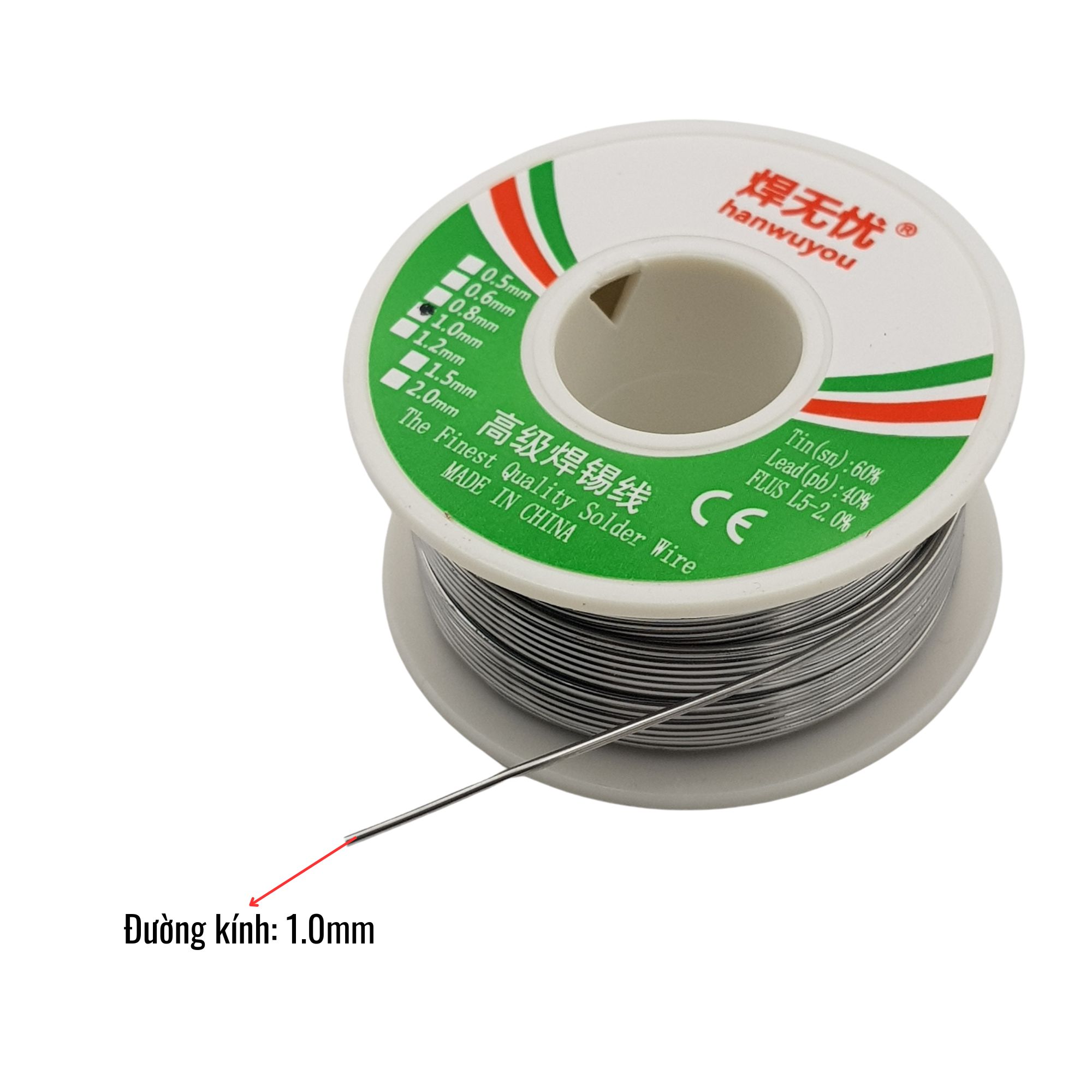 Thiếc hàn 0.5mm - 0.8 mm - 1.0mm 100gram