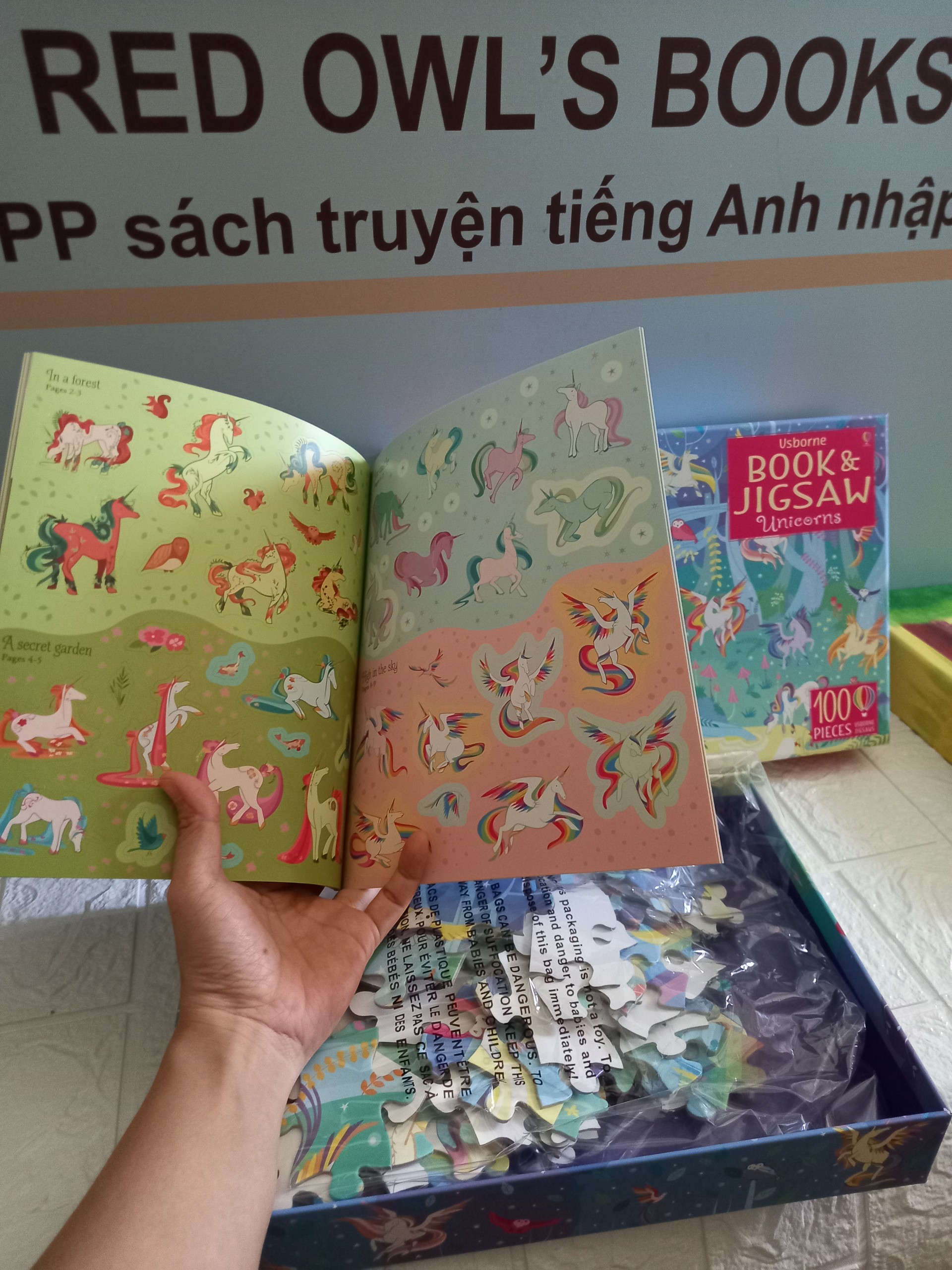 Usborne Book and Jigsaw Unicorns