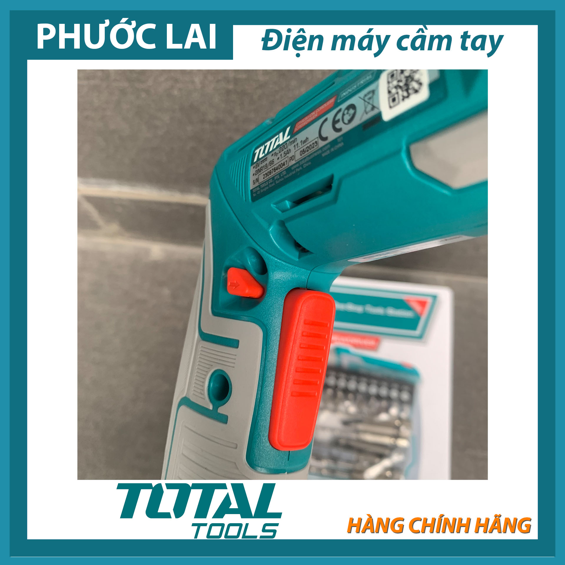 Máy siết vít dùng pin 8V (Chính Hãng) TOTAL TSDLI0802