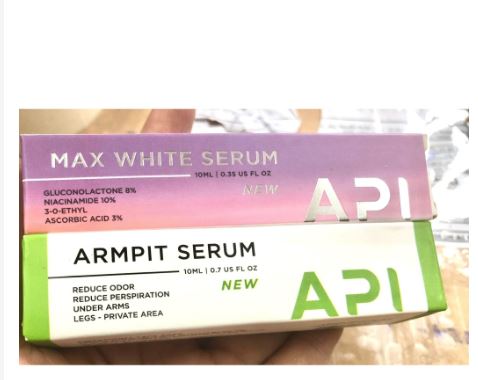 Khử mùi giảm thâm nách API, Son nách API, lăn nách mờ thâm, Serum Lăn nách API 10ml