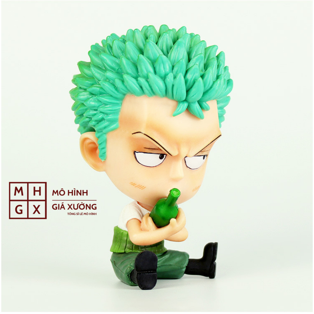 [Hoàn Tiền 10%]Mô hình Roronoa Zoro Chibi Cao 9 cm -Tượng Figure One Piece