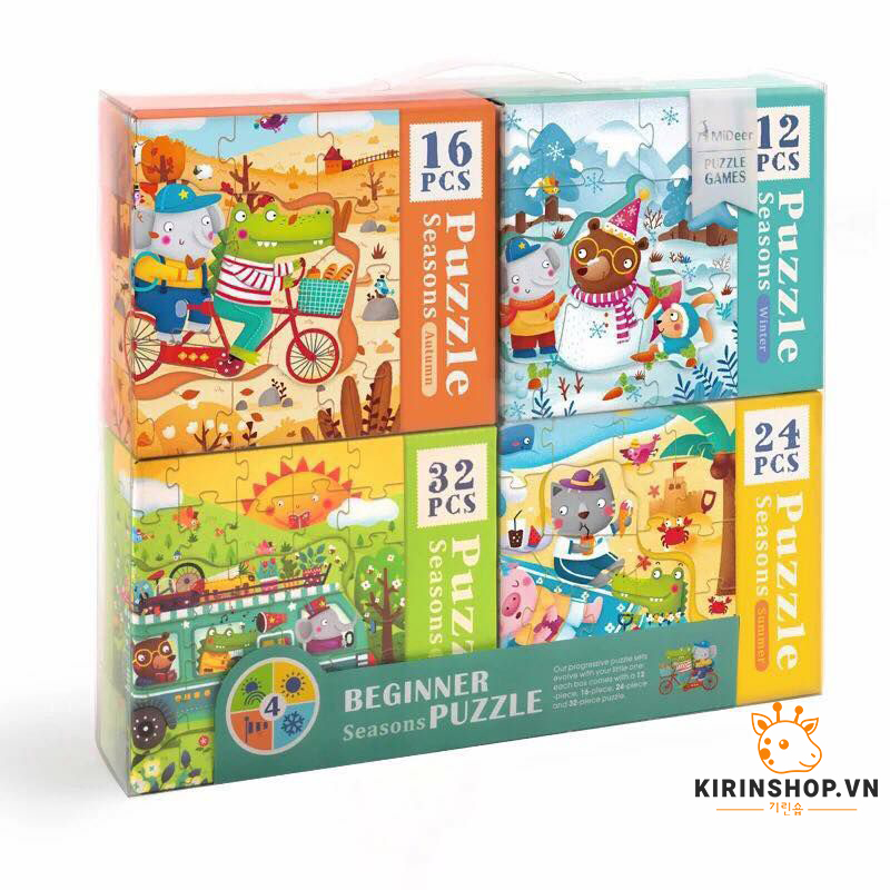 Xếp hình 4 in 1 Seasons - Mideer (Bộ)