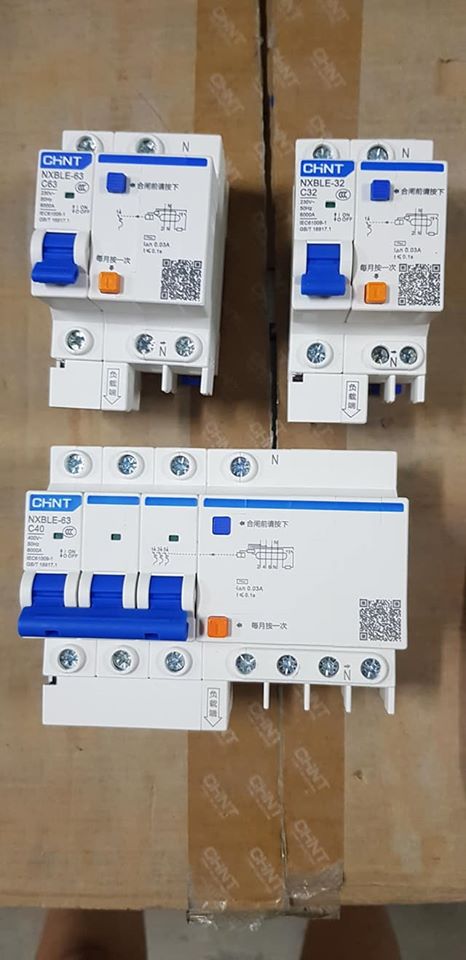 Át chống dò CHINT 3P-N 63A