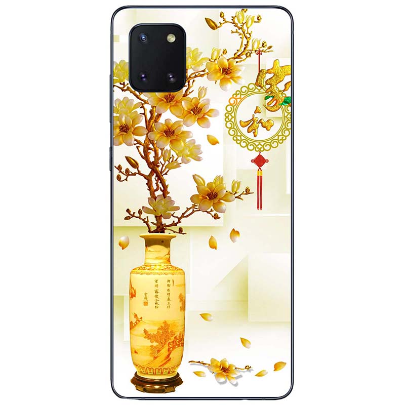 Ốp lưng dành cho Samsung Note 10, Note 10 Plus, Note 10 Lite, Note 20, Note 20 Ultra mẫu Chậu sứ vàng