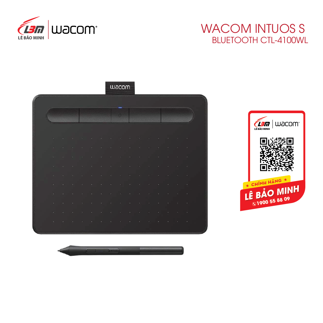 [voucher 9% max 1,5tr]BẢNG VẼ ĐIỆN TỬ HIỆU WACOM INTUOS S, BLUETOOTH CTL-4100WL
