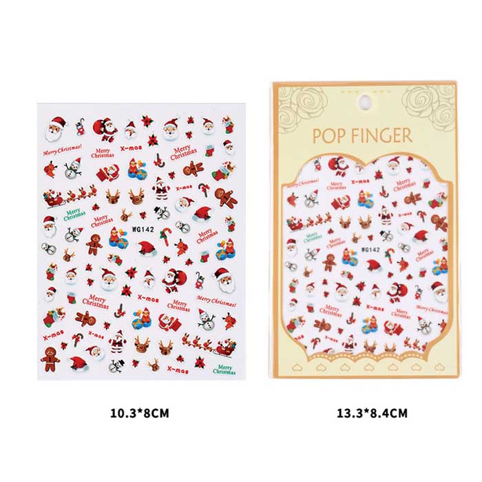 [HCM]Nail sticker noel Giáng Sinh trang trí móng mã WG