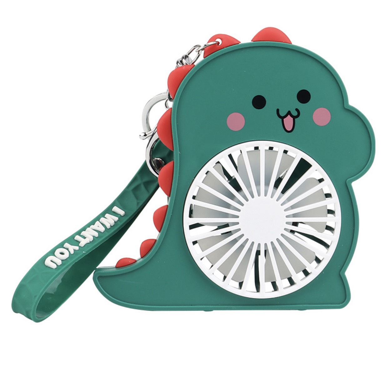 Quạt mini sạc điện có móc khóa cute