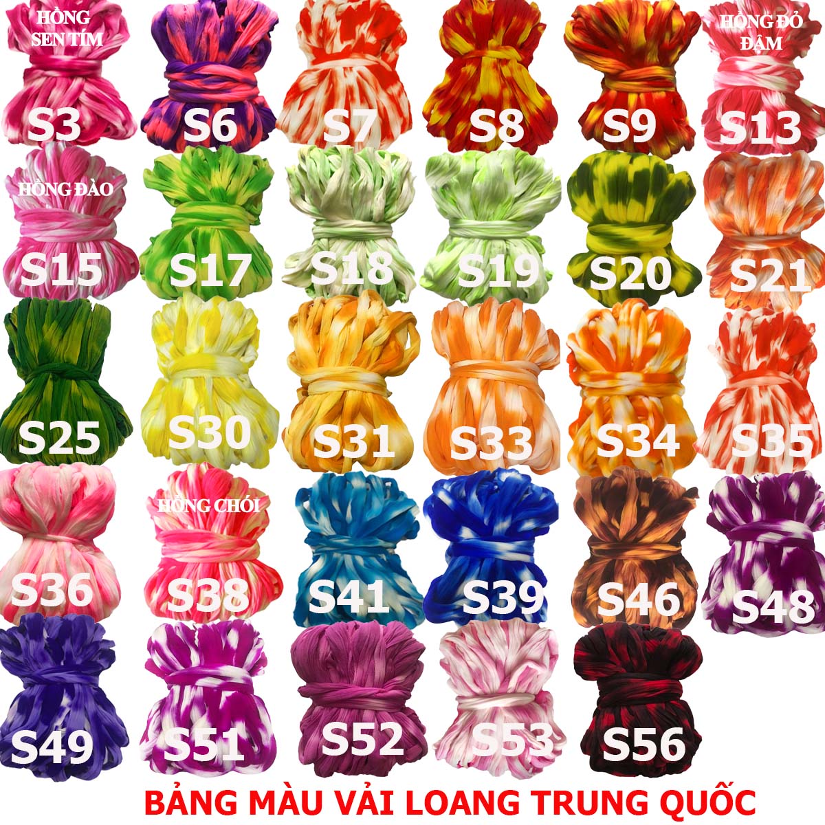 CUỘN VOAN TRUNG LOANG 1 CUỘN 3 SỢI LÀM HOA VOAN