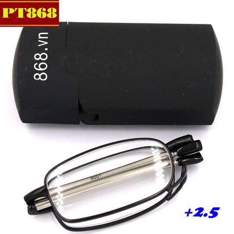 [HCM]Kính gập 868 màu đen tròng lão 2.5 độ