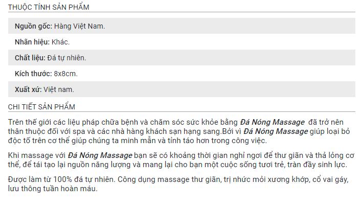 [HCM]Combo 50 viên 8x8x2cm Đá Nóng Massagge Spa