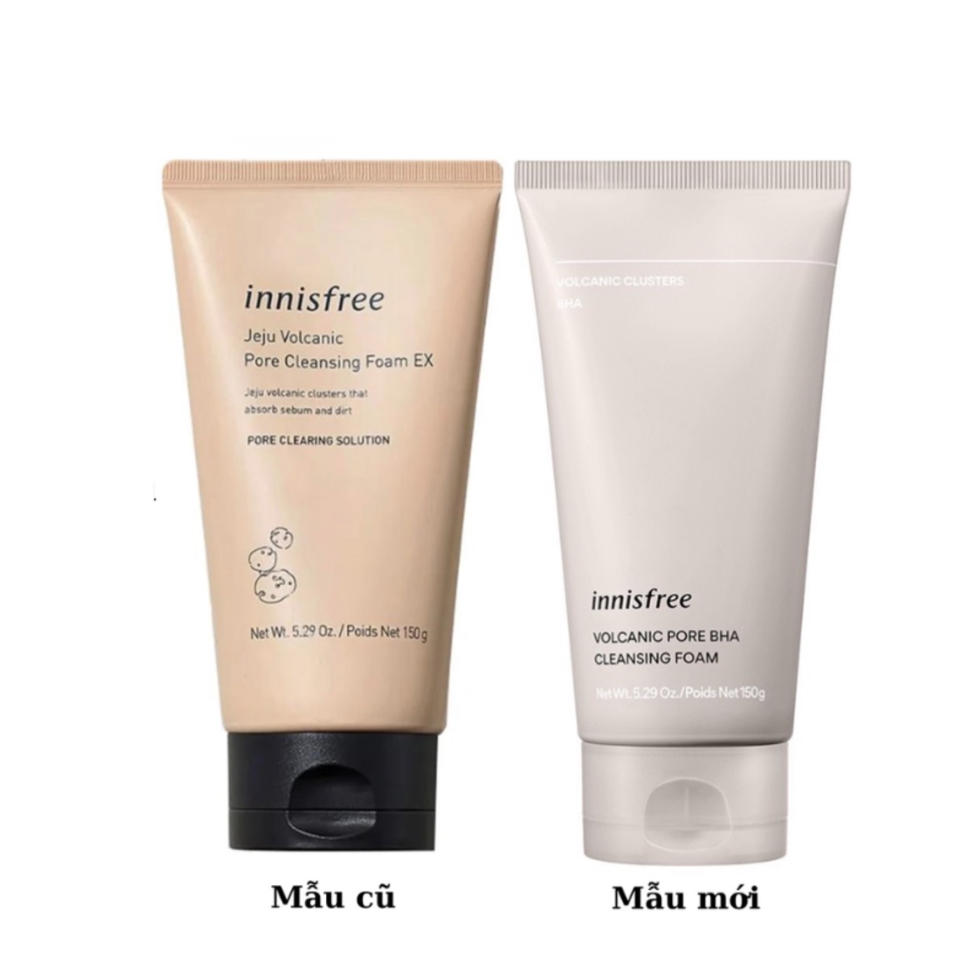 SỮA RỬA MẶT TRO NÚI LỬA INNISFREE VOLCANIC PORE CLEANSING FOAM 150ML