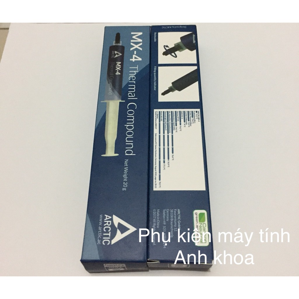 Keo tản nhiệt CPU Arctic MX4 20 gam (loại to)
