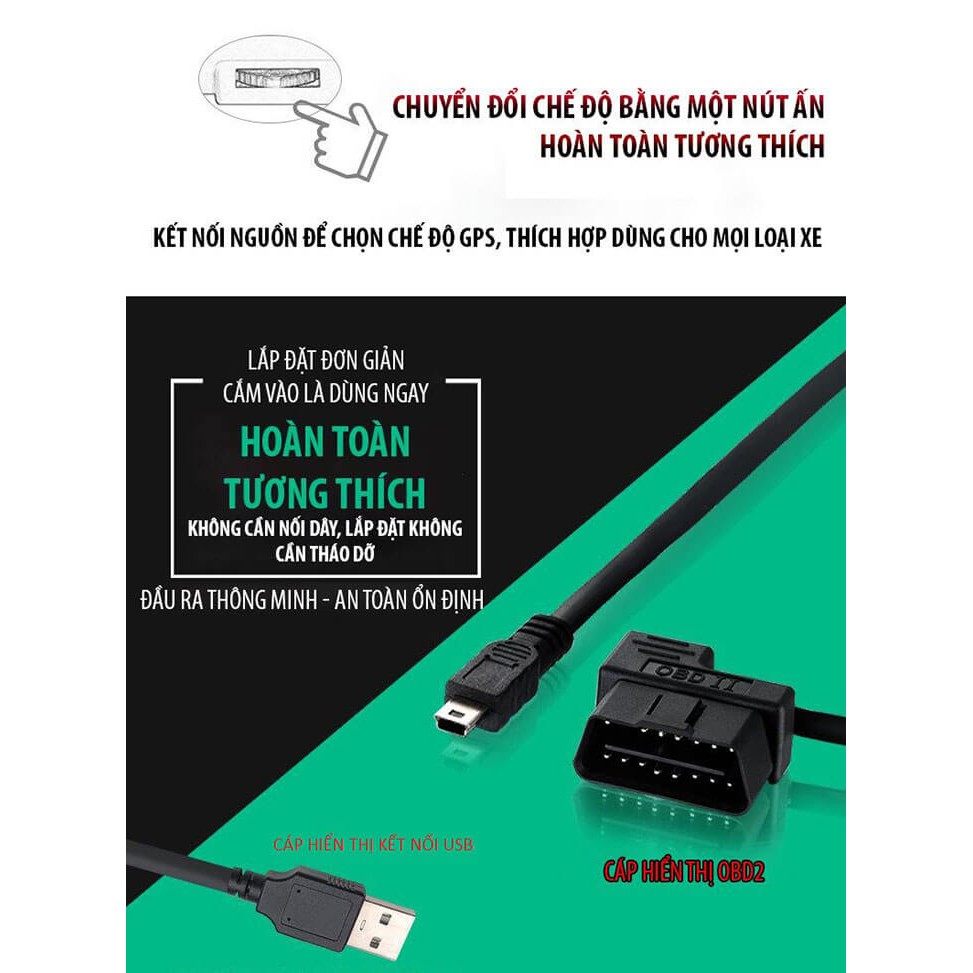 HUD C100 - HUD M17 hiển thị tốc độ lên kính lái