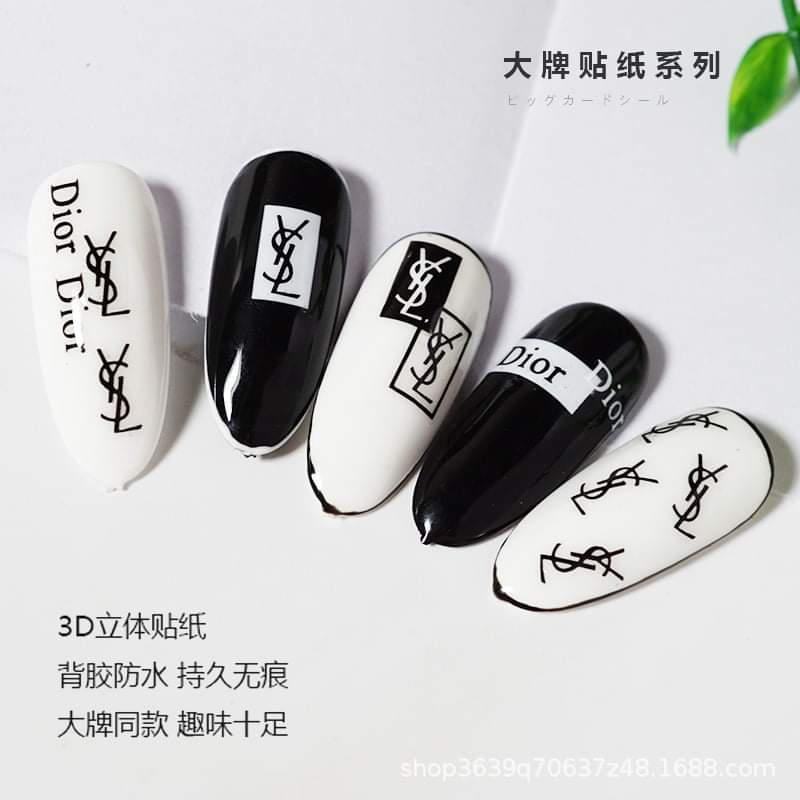 Sticker dán móng tay Thương hiệu nổi tiếng
