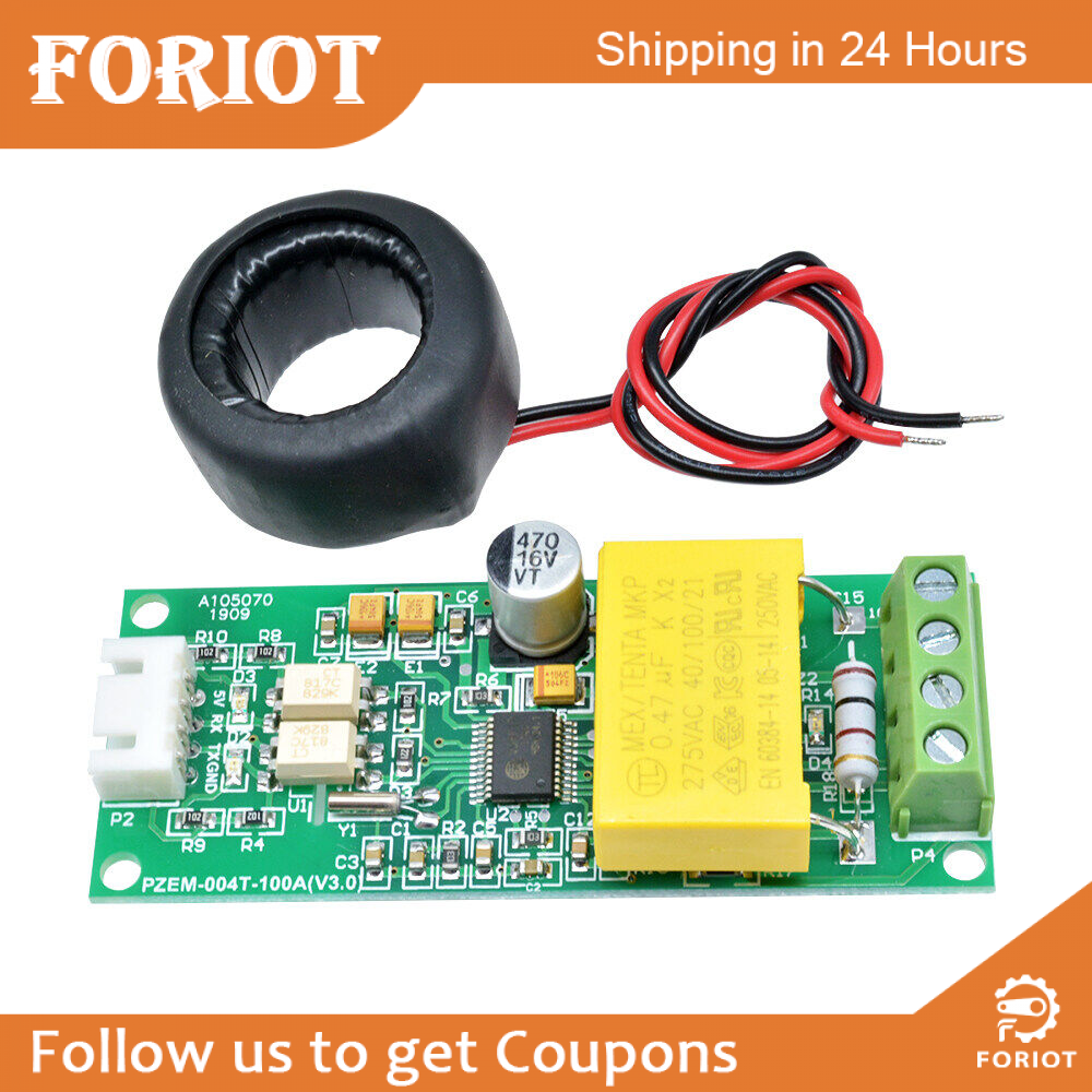 Foriot Original Multi-function Ac Digital Voltage Current Power Test Module 80-260v 0-100a Voltmeter Ammeter Tester Current Watt Meter Pzem-004