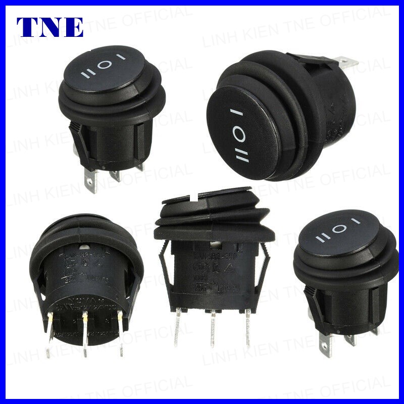 [HCM]Công Tắc Bập Bênh Tròn 3 vị trí KCD1