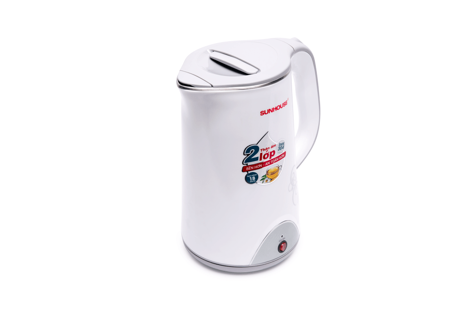 Bình siêu tốc inox 1,7L Sunhouse SHD1388-Trắng/xa