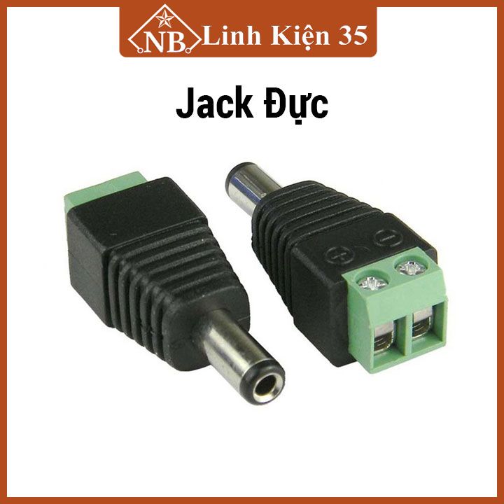 Jack nối nguồn DC kích thước 5.5*2.1mm kiểu chân đực/ cái