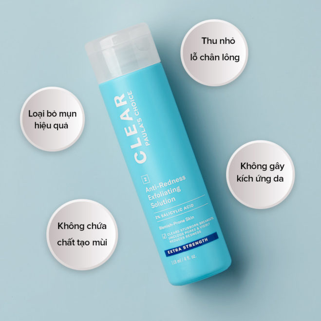 [HCM]Dung Dịch Giảm Mụn PaulaS Choice Anti-Redness Exfoliating Solution 30Ml