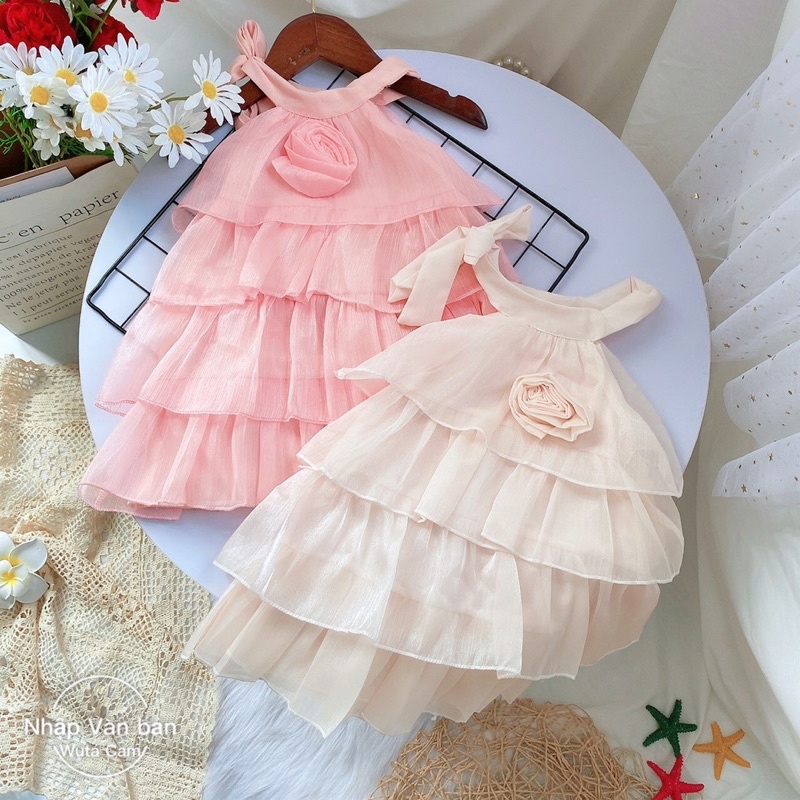 [Tơ 3T] Váy 3 tầng cho bé gái mã 46060