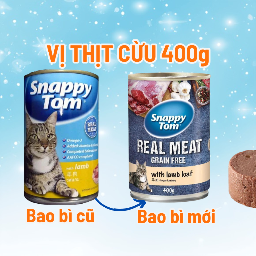 Combo 4 get 1-pate for Snappy Tom can 400g
