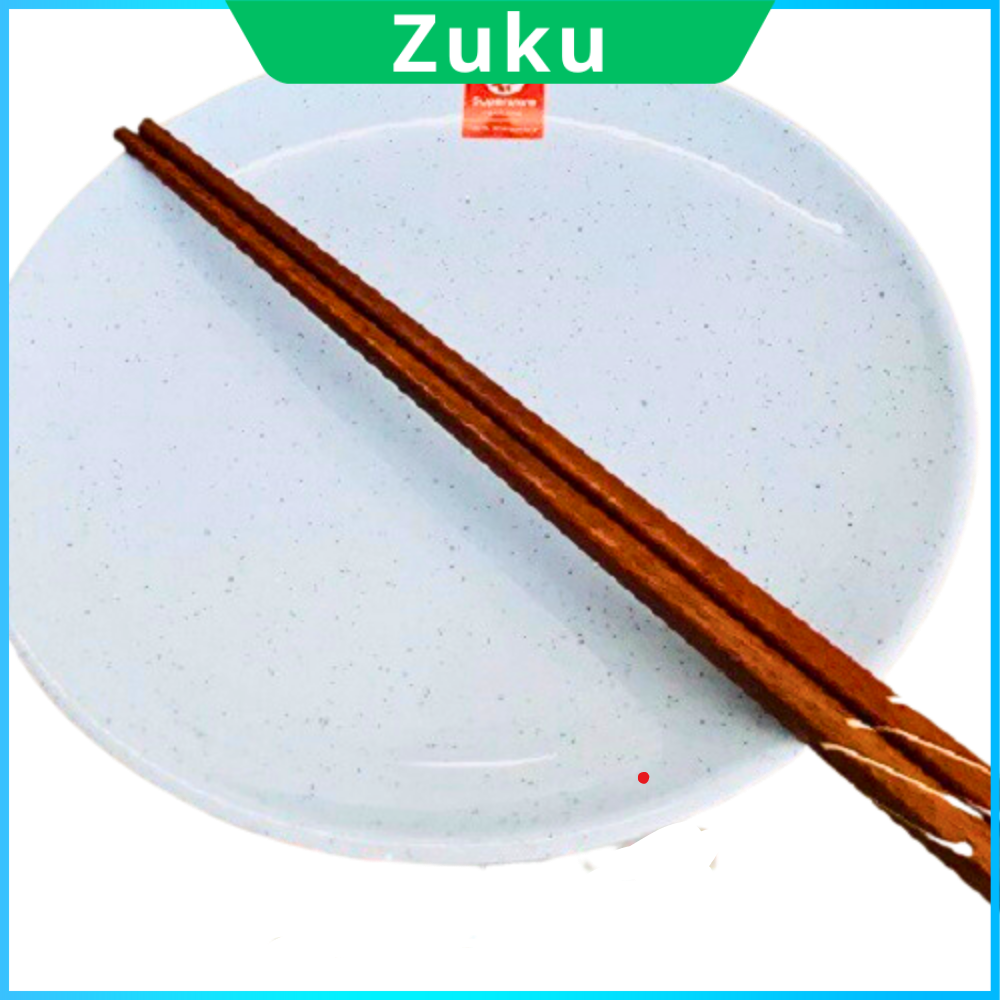 Đũa gỗ tự nhiên cao cấp đầu khảm trai set 10 đôi