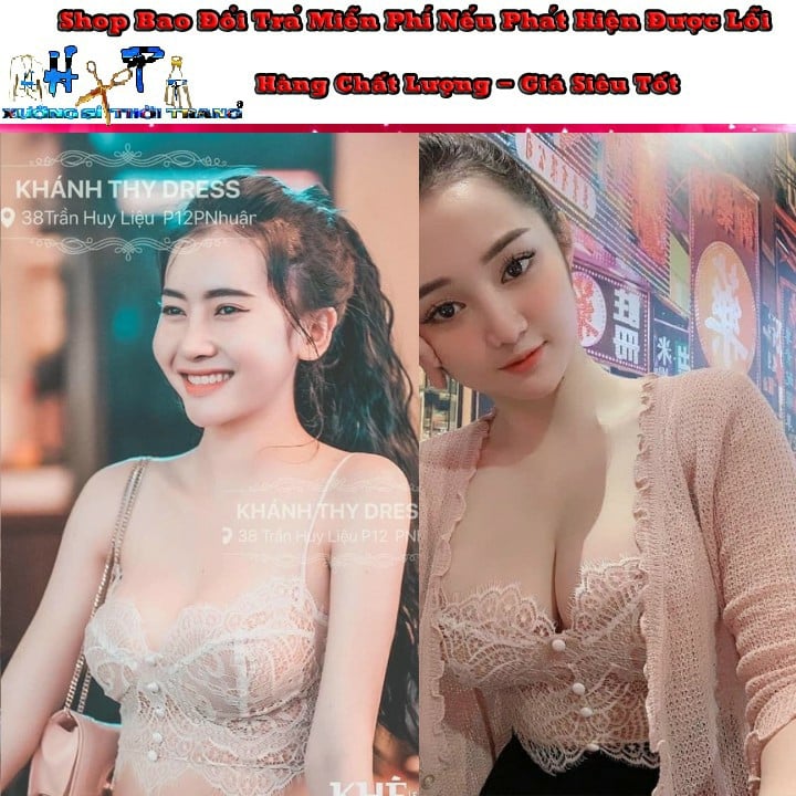 [HCM]áo hai dây ren không có mút ngực -A17