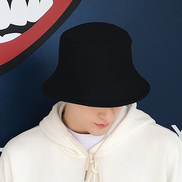 Mũ Bucket ĐEN TRƠN- Nón tai bèo