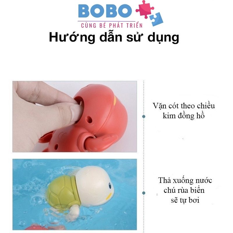 Đồ Chơi Vặn Cót Dưới Nước, Rùa Con, Cá Heo Vặn Cót - Đồ Chơi Dưới Nước Cho Bé