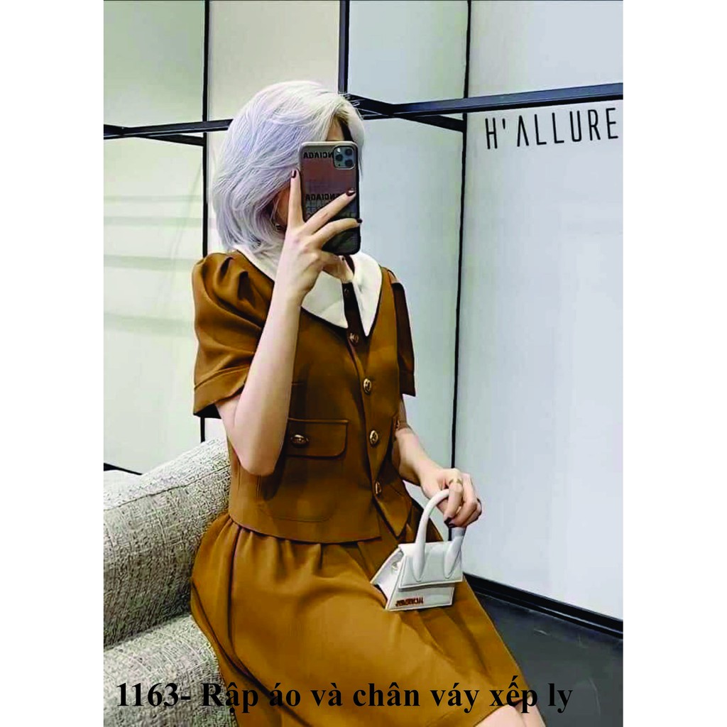 Rập giấy a0 set áo và chân váy mã 1163