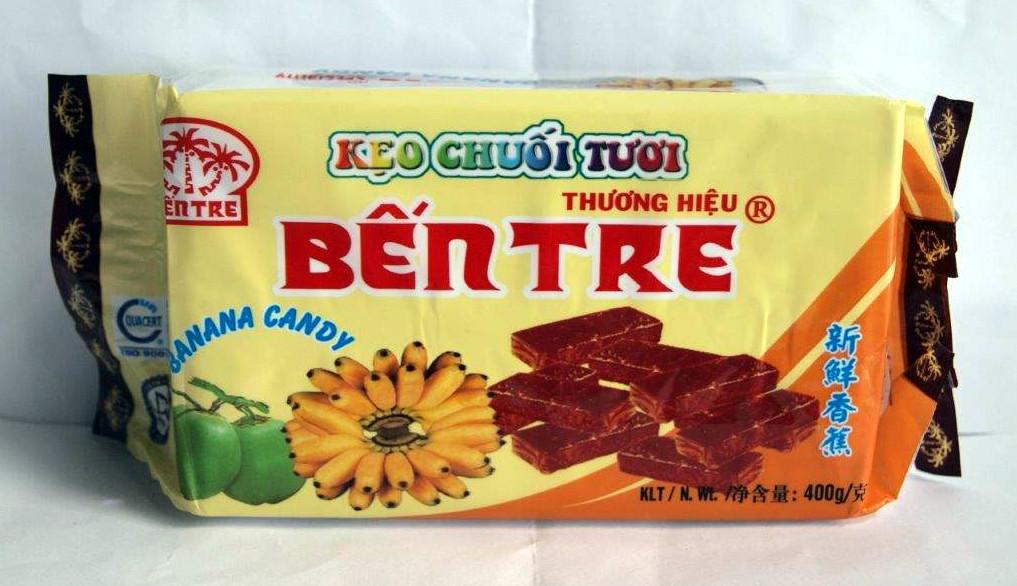 Kẹo chuối bến tre dẻo thơm hấp dẫn gói 400gram