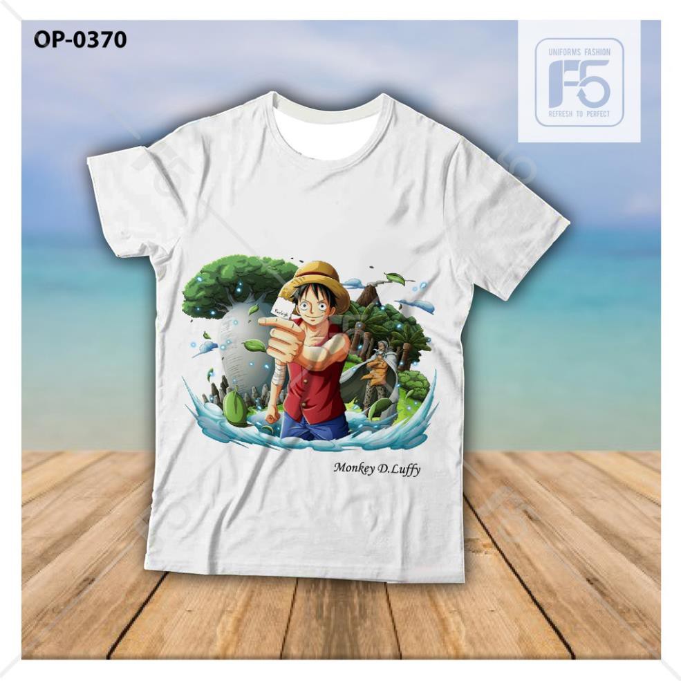Áo thun áo phông onepiece - luffy op370