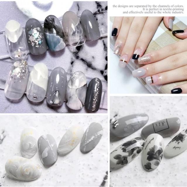 set 6 chai sơn gel AS mã Grey Space