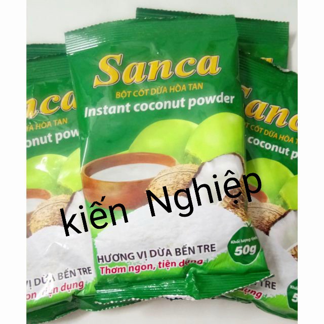 [HCM][Cực rẻ] Combo 10 gói bột cốt dừa sanca