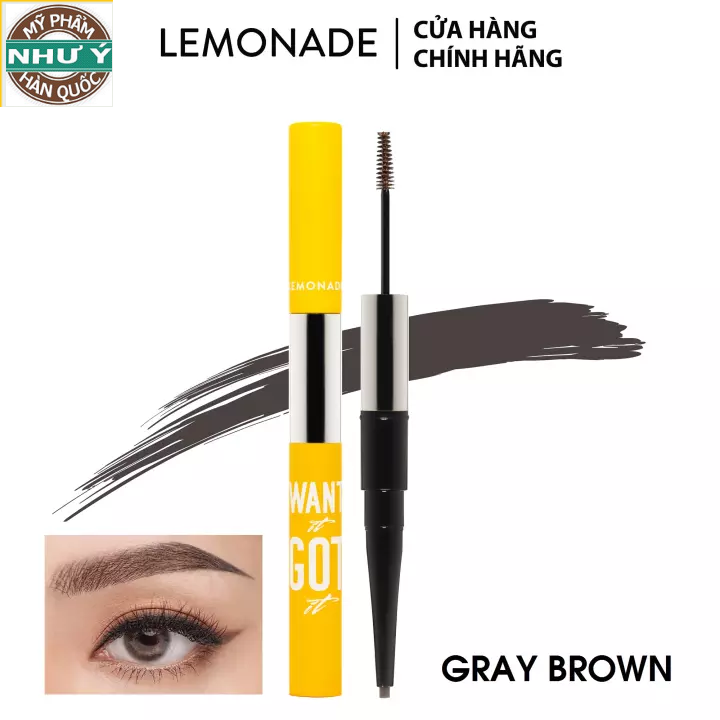 Chì Kẻ Mày 2 Đầu Lemonade Want It Go It Dual Eyebrow