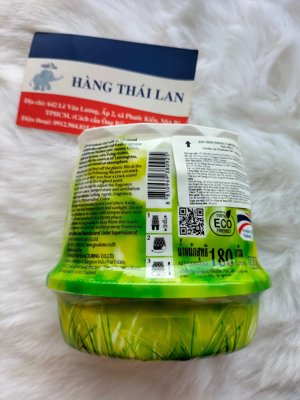 Sáp Thơm Phòng CareFor Thái Lan 180g Hương sả