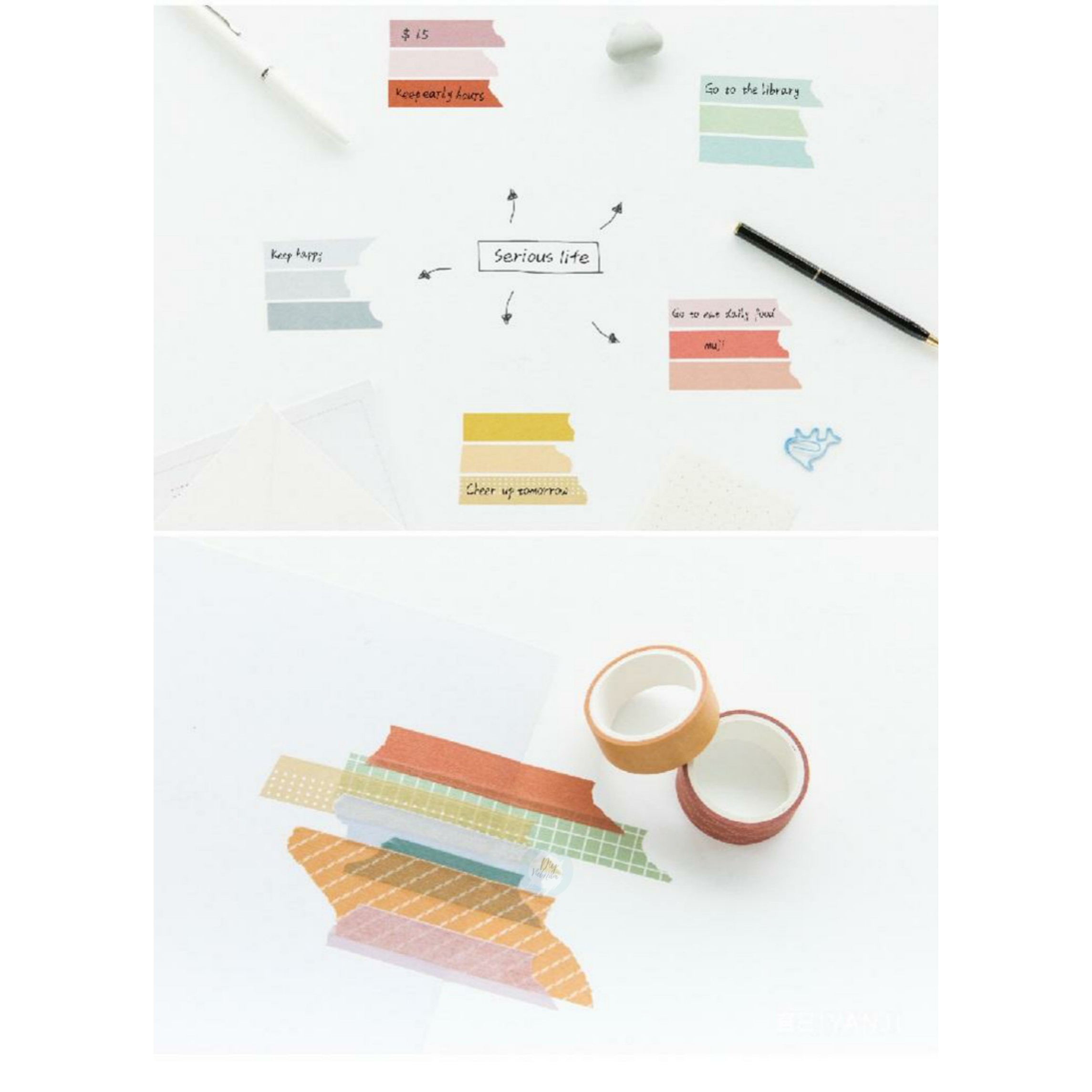 [HCM]BỘ BĂNG KEO BASIC COLOR