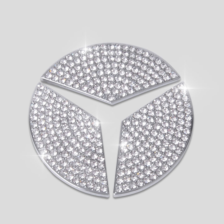Logo Đính Đá Gắn Vô Lăng Mercedes (Size nhỏ)
