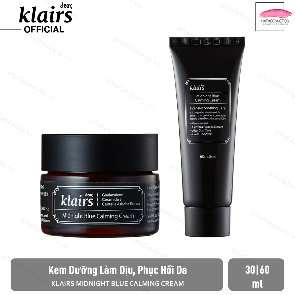 Cream soothing, restore the skin damage, sensitive klairs midnight blue calming cream _ dear klairs genuine